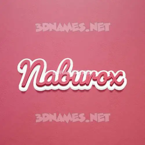naburox in Red Scribble style - 3D name wallpaper naburox in Red Scribble style - 3D name wallpaper
