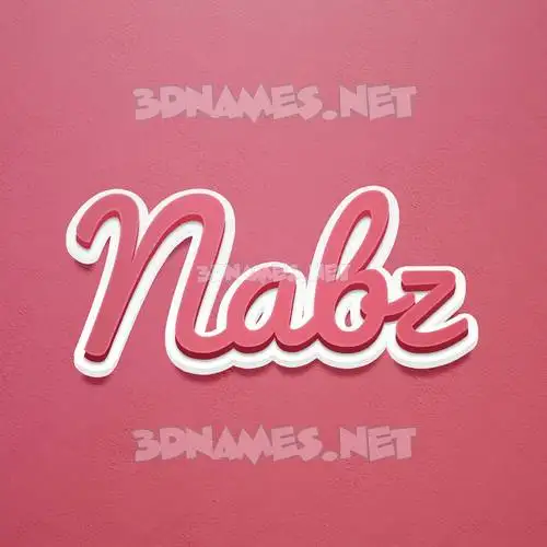 nabz in Red Scribble style - 3D name wallpaper nabz in Red Scribble style - 3D name wallpaper