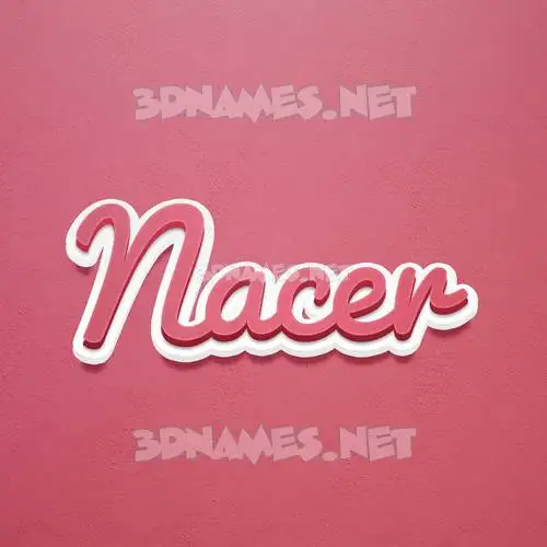 nacer in Red Scribble style - 3D name wallpaper nacer in Red Scribble style - 3D name wallpaper