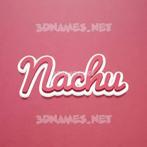 nachu in Red Scribble style - 3D name wallpaper nachu in Red Scribble style - 3D name wallpaper