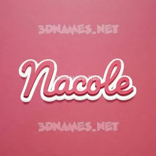 nacole in Red Scribble style - 3D name wallpaper nacole in Red Scribble style - 3D name wallpaper