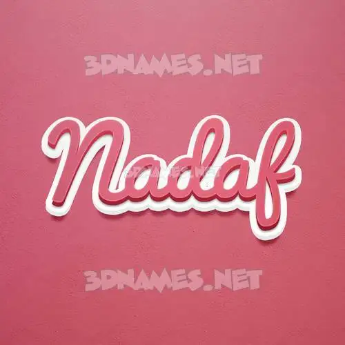nadaf in Red Scribble style - 3D name wallpaper nadaf in Red Scribble style - 3D name wallpaper