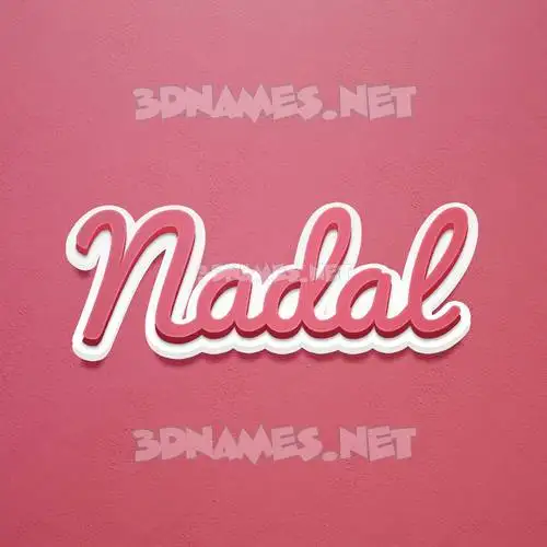 nadal in Red Scribble style - 3D name wallpaper nadal in Red Scribble style - 3D name wallpaper