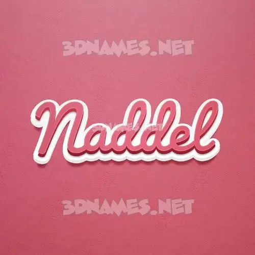 naddel in Red Scribble style - 3D name wallpaper naddel in Red Scribble style - 3D name wallpaper
