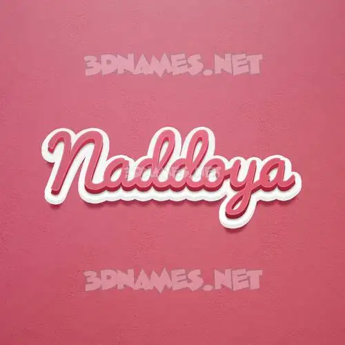 naddoya in Red Scribble style - 3D name wallpaper naddoya in Red Scribble style - 3D name wallpaper