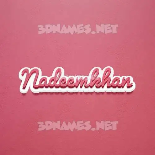 nadeemkhan in Red Scribble style - 3D name wallpaper nadeemkhan in Red Scribble style - 3D name wallpaper