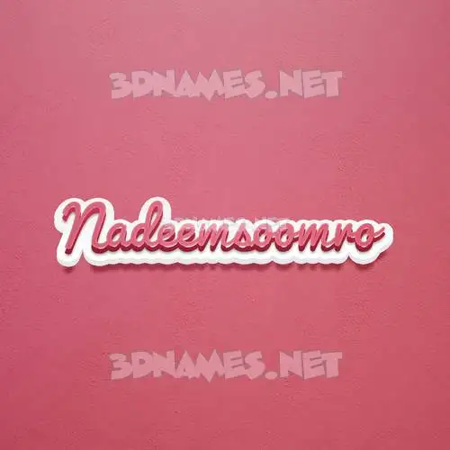 nadeemsoomro in Red Scribble style - 3D name wallpaper nadeemsoomro in Red Scribble style - 3D name wallpaper