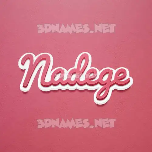 nadege in Red Scribble style - 3D name wallpaper nadege in Red Scribble style - 3D name wallpaper