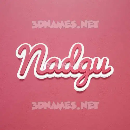 nadgu in Red Scribble style - 3D name wallpaper nadgu in Red Scribble style - 3D name wallpaper