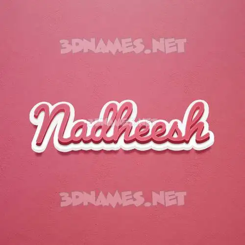 nadheesh in Red Scribble style - 3D name wallpaper nadheesh in Red Scribble style - 3D name wallpaper