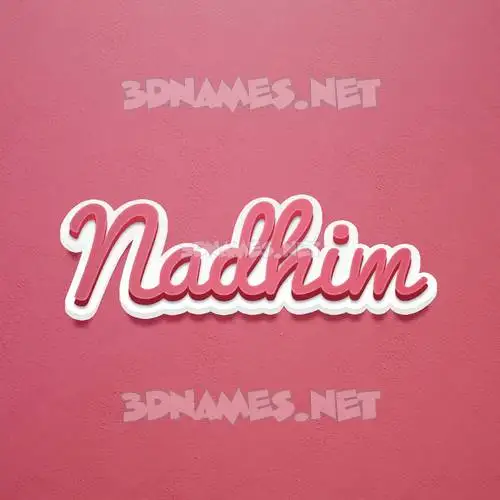 nadhim in Red Scribble style - 3D name wallpaper nadhim in Red Scribble style - 3D name wallpaper