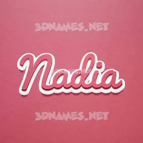 nadia in Red Scribble style - 3D name wallpaper nadia in Red Scribble style - 3D name wallpaper