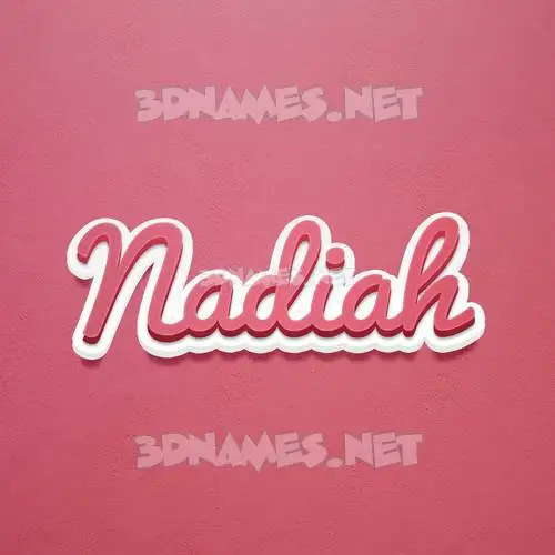 nadiah in Red Scribble style - 3D name wallpaper nadiah in Red Scribble style - 3D name wallpaper