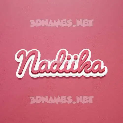 nadiika in Red Scribble style - 3D name wallpaper nadiika in Red Scribble style - 3D name wallpaper