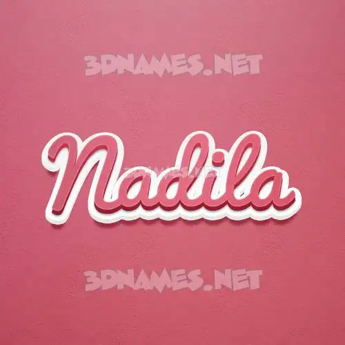 nadila in Red Scribble style - 3D name wallpaper nadila in Red Scribble style - 3D name wallpaper
