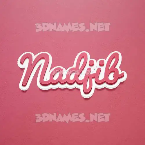 nadjib in Red Scribble style - 3D name wallpaper nadjib in Red Scribble style - 3D name wallpaper