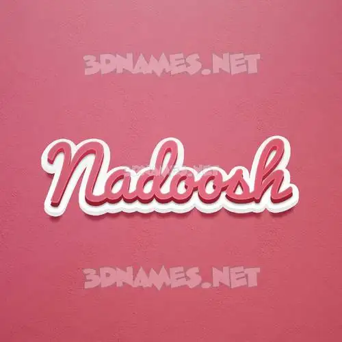 nadoosh in Red Scribble style - 3D name wallpaper nadoosh in Red Scribble style - 3D name wallpaper