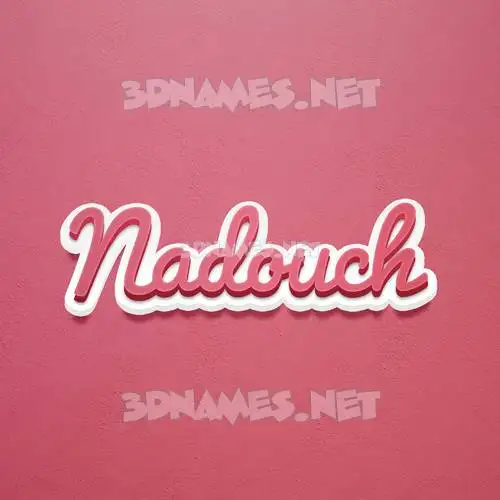 nadouch in Red Scribble style - 3D name wallpaper nadouch in Red Scribble style - 3D name wallpaper