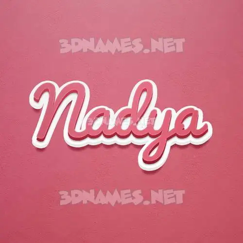 nadya in Red Scribble style - 3D name wallpaper nadya in Red Scribble style - 3D name wallpaper
