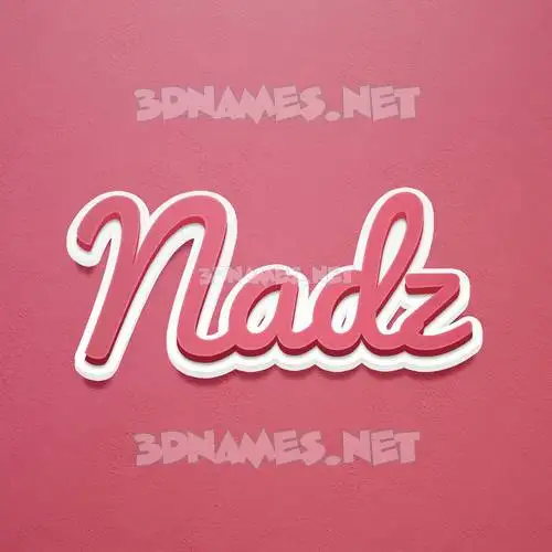 nadz in Red Scribble style - 3D name wallpaper nadz in Red Scribble style - 3D name wallpaper