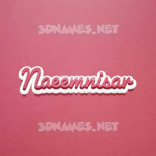 naeemnisar in Red Scribble style - 3D name wallpaper naeemnisar in Red Scribble style - 3D name wallpaper
