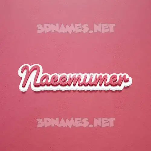 naeemumer in Red Scribble style - 3D name wallpaper naeemumer in Red Scribble style - 3D name wallpaper