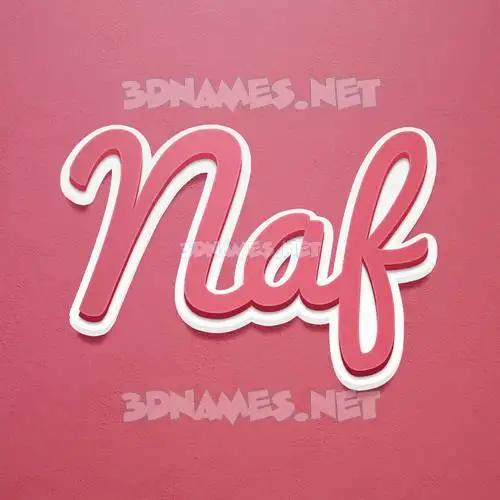 naf in Red Scribble style - 3D name wallpaper naf in Red Scribble style - 3D name wallpaper