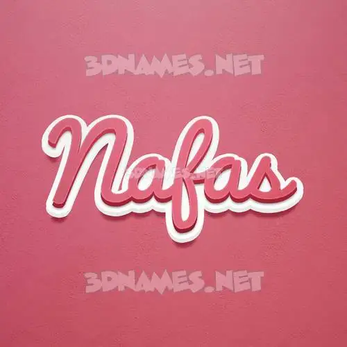nafas in Red Scribble style - 3D name wallpaper nafas in Red Scribble style - 3D name wallpaper