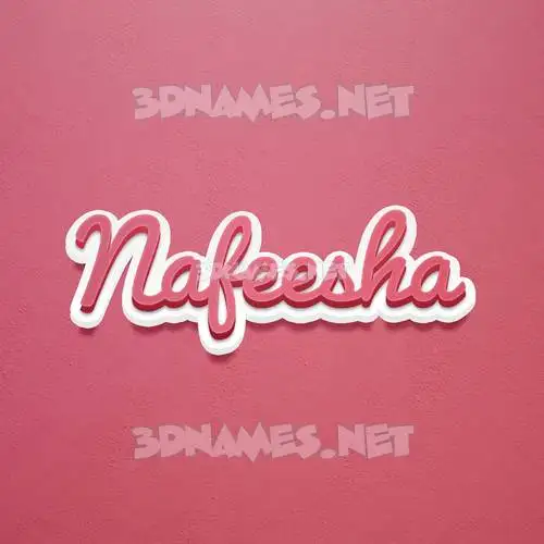 nafeesha in Red Scribble style - 3D name wallpaper nafeesha in Red Scribble style - 3D name wallpaper