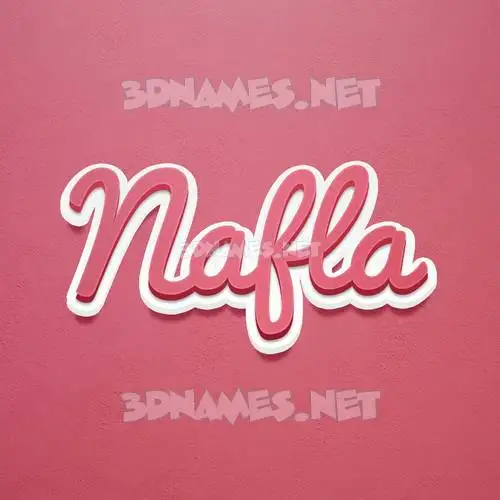 nafla in Red Scribble style - 3D name wallpaper nafla in Red Scribble style - 3D name wallpaper
