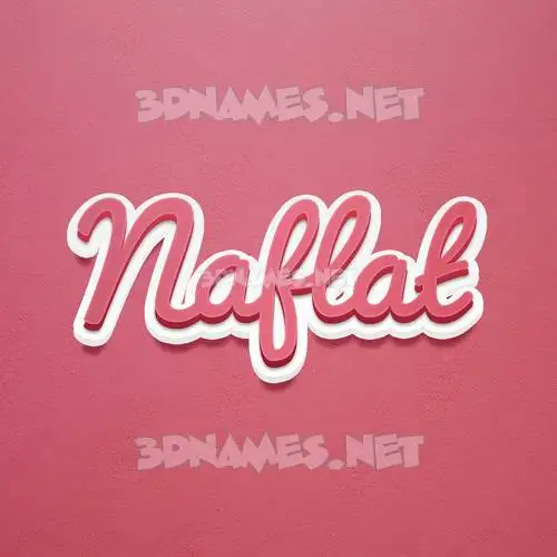 naflat in Red Scribble style - 3D name wallpaper naflat in Red Scribble style - 3D name wallpaper
