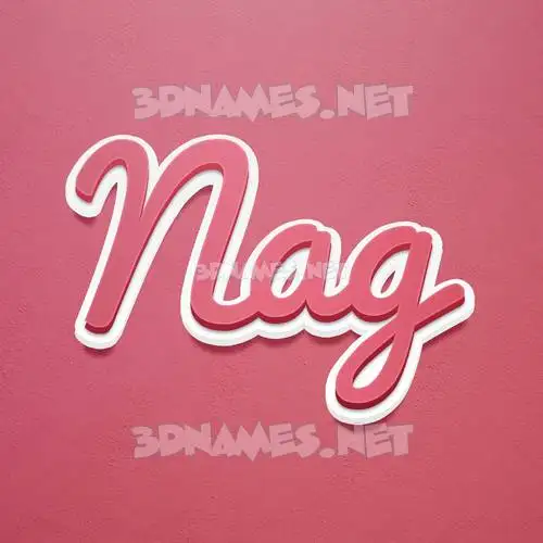 nag in Red Scribble style - 3D name wallpaper nag in Red Scribble style - 3D name wallpaper