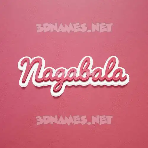 nagabala in Red Scribble style - 3D name wallpaper nagabala in Red Scribble style - 3D name wallpaper
