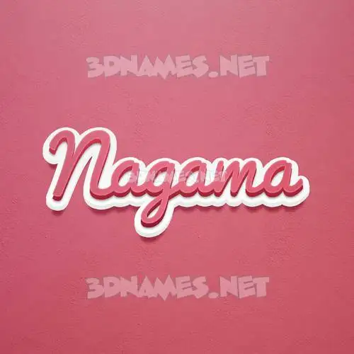 nagama in Red Scribble style - 3D name wallpaper nagama in Red Scribble style - 3D name wallpaper