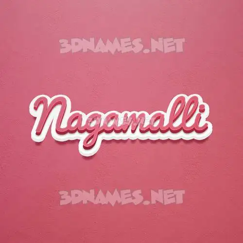 nagamalli in Red Scribble style - 3D name wallpaper nagamalli in Red Scribble style - 3D name wallpaper