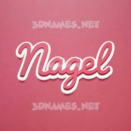 nagel in Red Scribble style - 3D name wallpaper nagel in Red Scribble style - 3D name wallpaper