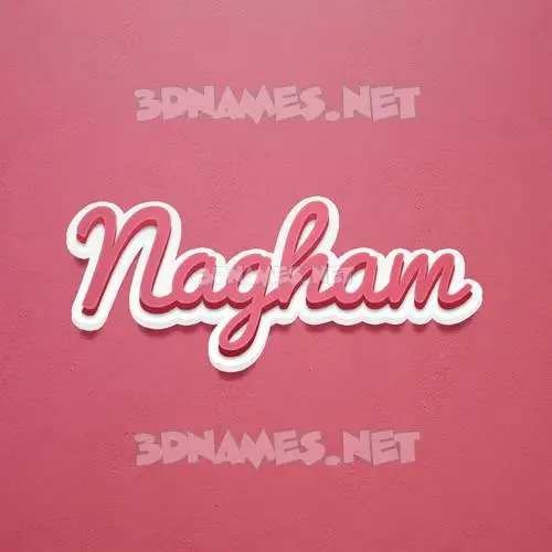 nagham in Red Scribble style - 3D name wallpaper nagham in Red Scribble style - 3D name wallpaper