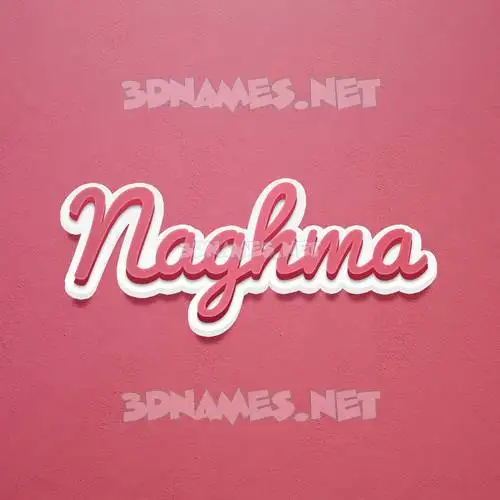 naghma in Red Scribble style - 3D name wallpaper naghma in Red Scribble style - 3D name wallpaper