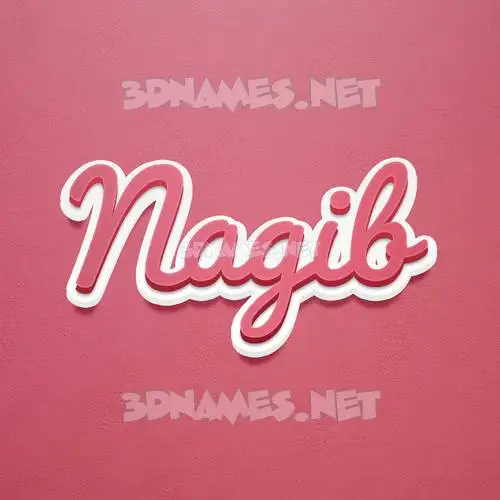 nagib in Red Scribble style - 3D name wallpaper nagib in Red Scribble style - 3D name wallpaper