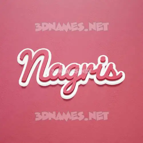 nagris in Red Scribble style - 3D name wallpaper nagris in Red Scribble style - 3D name wallpaper