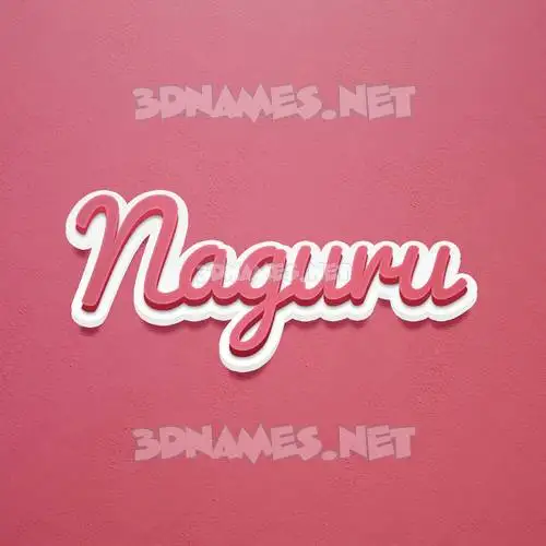 naguru in Red Scribble style - 3D name wallpaper naguru in Red Scribble style - 3D name wallpaper