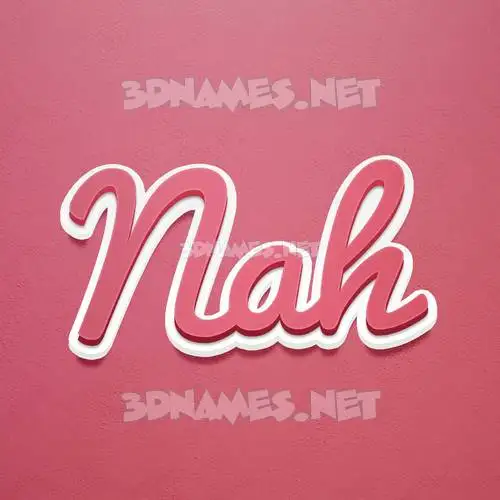 nah in Red Scribble style - 3D name wallpaper nah in Red Scribble style - 3D name wallpaper