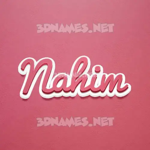 nahim in Red Scribble style - 3D name wallpaper nahim in Red Scribble style - 3D name wallpaper