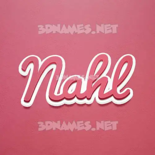 nahl in Red Scribble style - 3D name wallpaper nahl in Red Scribble style - 3D name wallpaper
