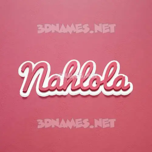 nahlola in Red Scribble style - 3D name wallpaper nahlola in Red Scribble style - 3D name wallpaper