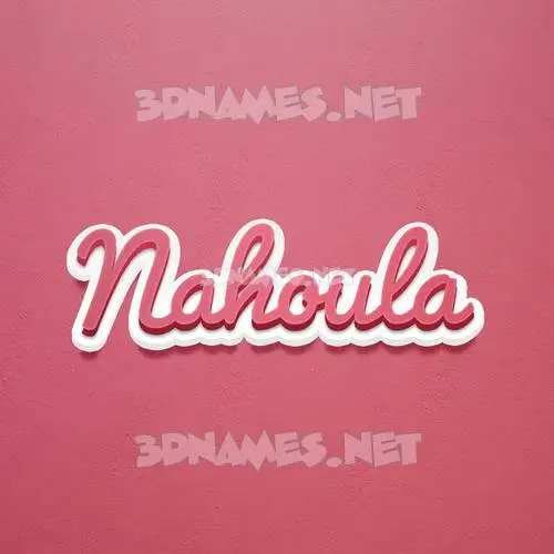 nahoula in Red Scribble style - 3D name wallpaper nahoula in Red Scribble style - 3D name wallpaper