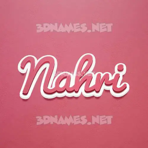 nahri in Red Scribble style - 3D name wallpaper nahri in Red Scribble style - 3D name wallpaper