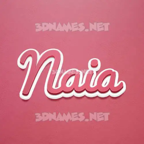 naia in Red Scribble style - 3D name wallpaper naia in Red Scribble style - 3D name wallpaper