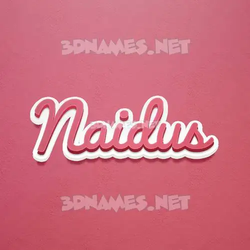 naidus in Red Scribble style - 3D name wallpaper naidus in Red Scribble style - 3D name wallpaper