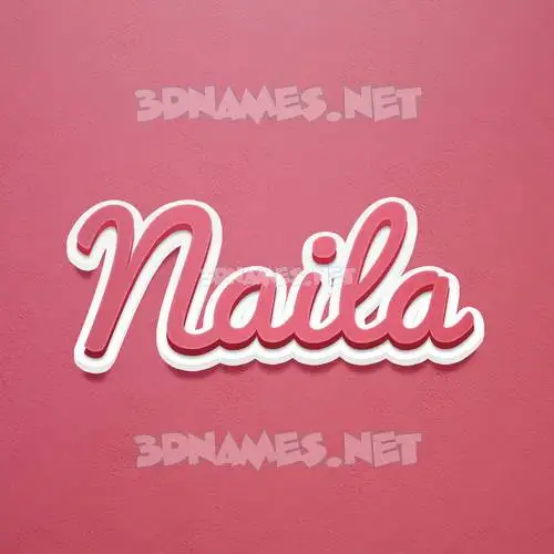 naila in Red Scribble style - 3D name wallpaper naila in Red Scribble style - 3D name wallpaper